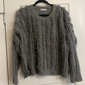 Madewell grey shag sweater